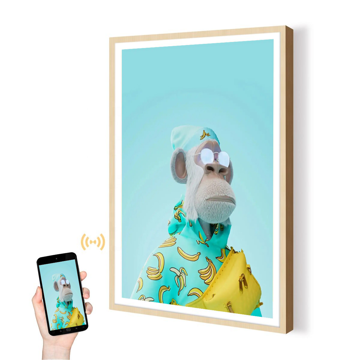 Digital Photo Frame Wifi - شاشة عرض ذكية للصور والفيديو بتقنية