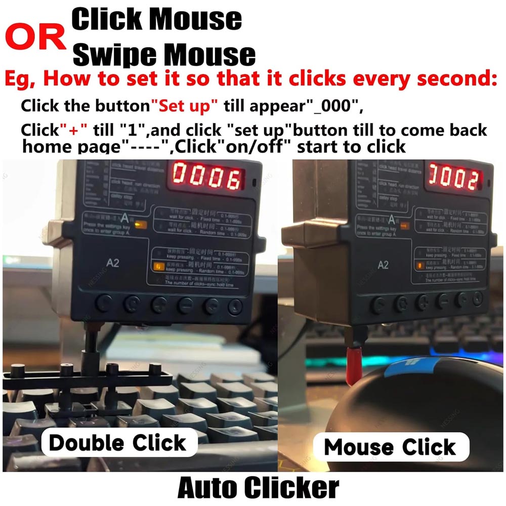 Auto Mouse Mover - (ABC) أداة نقر تلقائي للوحة المفاتيح