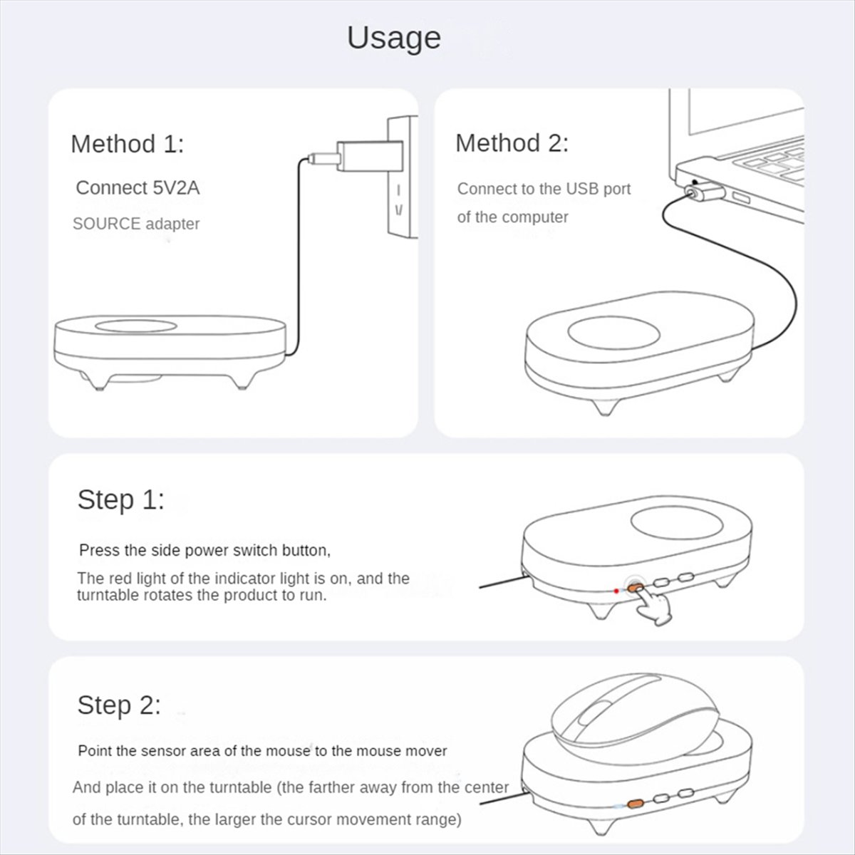 Auto Mouse Mover - جهاز تحريك الماوس A43M غير قابل