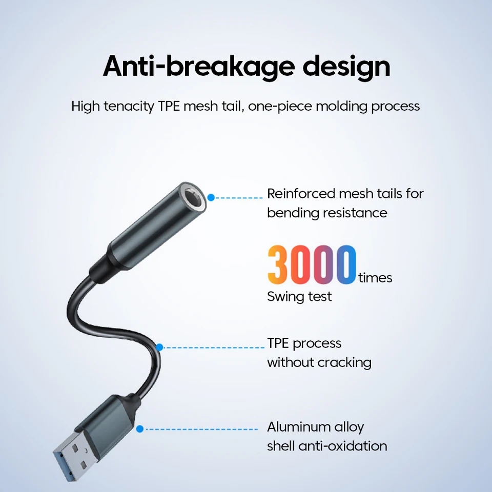 Usb Sound Card External - محول صوت USB إلى 3.5 مم