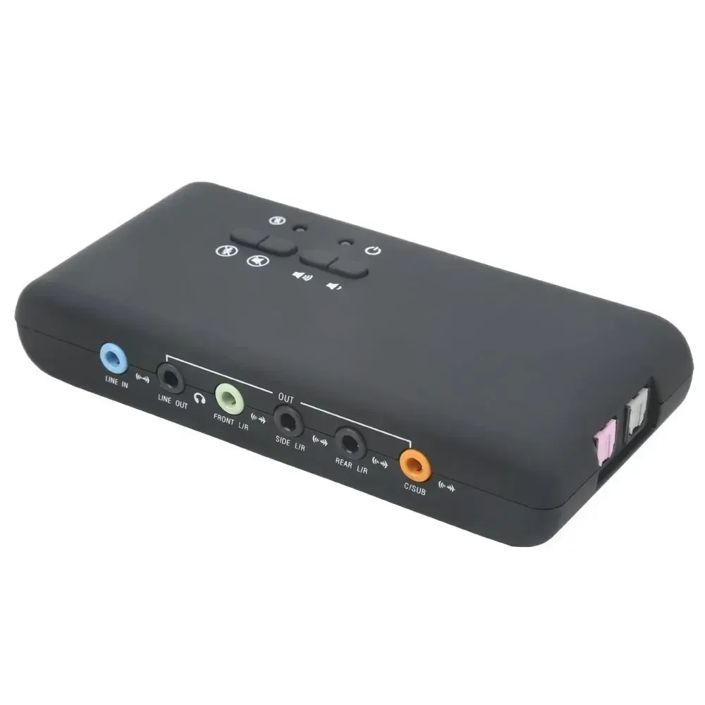 Usb Sound Card External - بطاقة صوت USB احترافية مع شريحة
