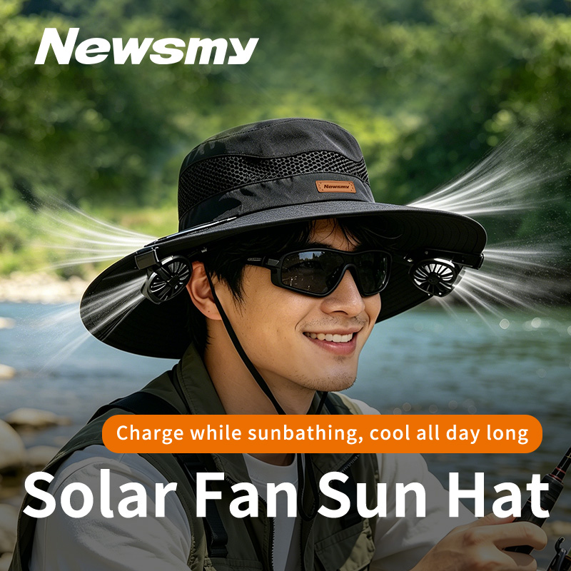 Solar Powered Charger - قبعة صيد من نيوسماي تعمل بالطاقة