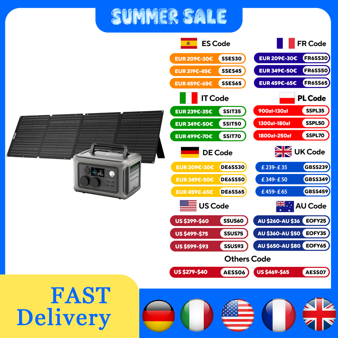 Solar Powered Charger - محطة طاقة ALLPOWERS R600 بقدرة 299