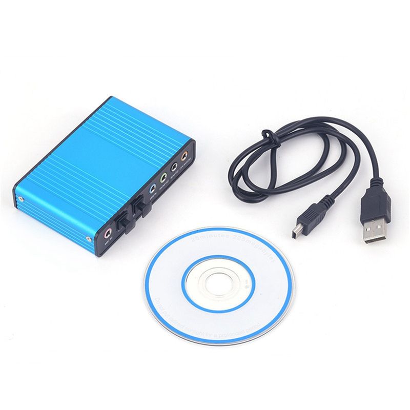 بطاقة صوت بصرية USB AA19 بـ 6  - مراجعة Usb Sound Card External وسعره