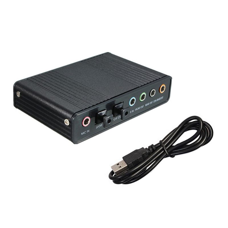 بطاقة صوت بصرية USB AA19 بـ 6  - مراجعة Usb Sound Card External وسعره