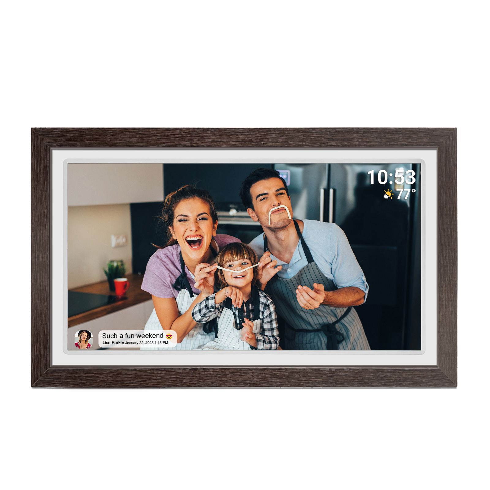 إطار صور رقمي بشاشة تعمل باللم - مراجعة Digital Photo Frame Wifi وسعره