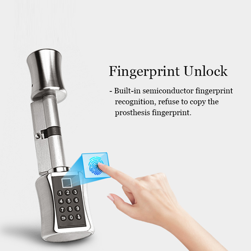 بصمة الذكية اسطوانة قفل كلمة ا - مراجعة Unique Electronics Gadgets وسعره