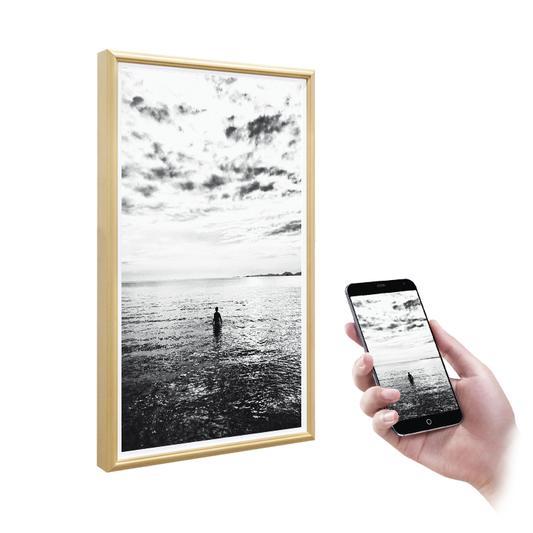 إطار صور رقمي ذكي خشبي مقاس 32 - مراجعة Digital Photo Frame Wifi وسعره