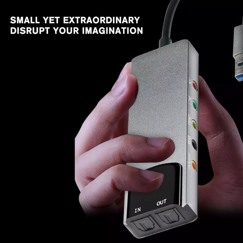 بطاقة صوت USB جديدة 7.1 5.1 قن - مراجعة Usb Sound Card External وسعره