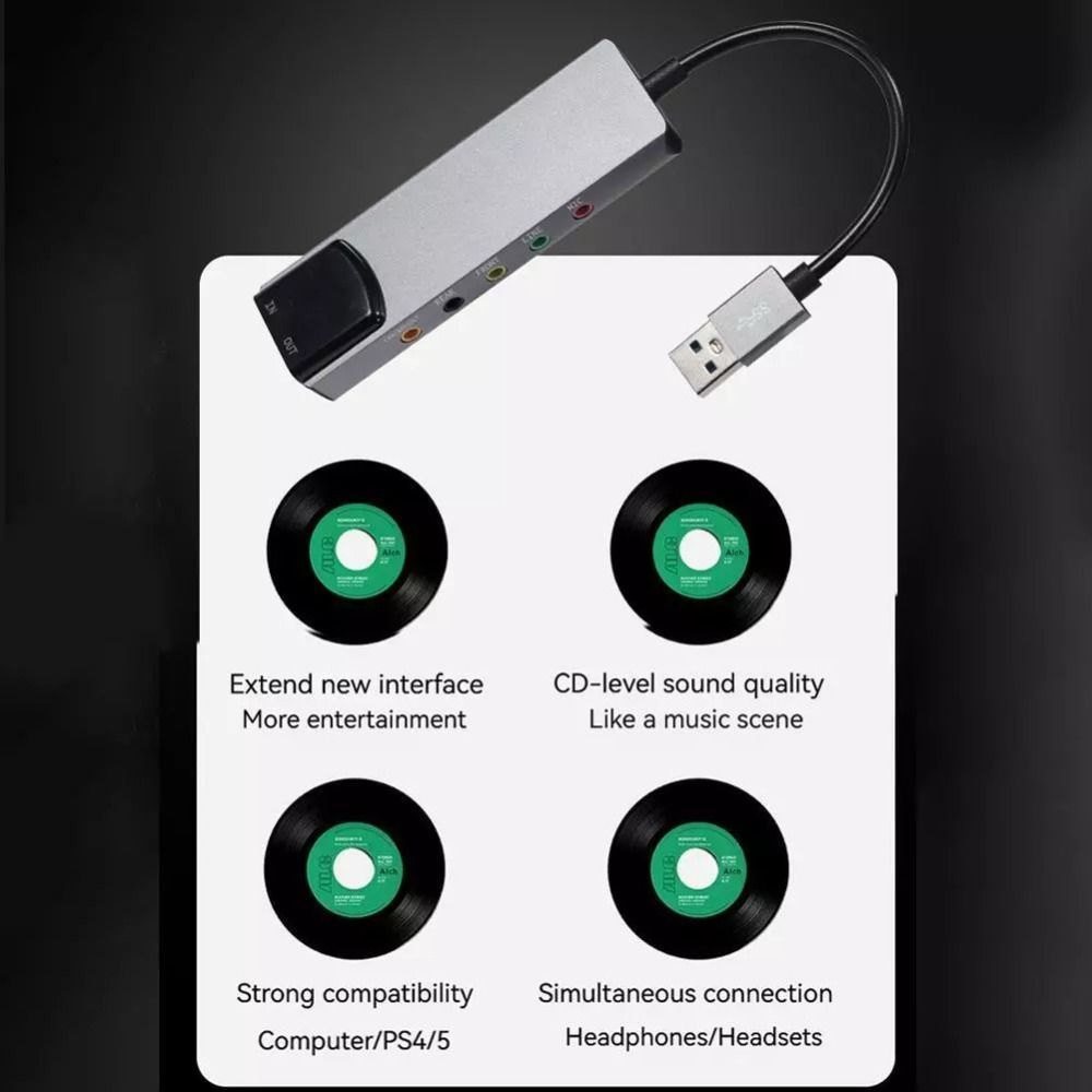 بطاقة صوت USB جديدة 7.1 5.1 قن - مراجعة Usb Sound Card External وسعره