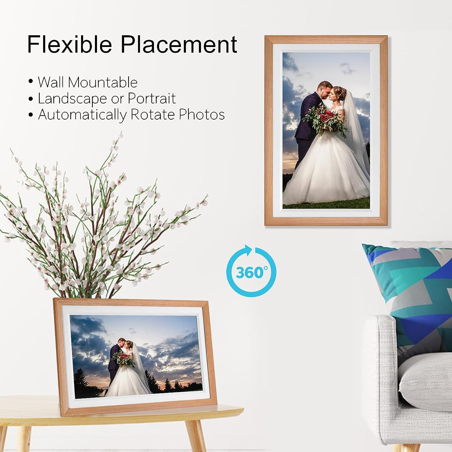 إطار صور رقمي ذكي كبير بشاشة ل - مراجعة Digital Photo Frame Wifi وسعره