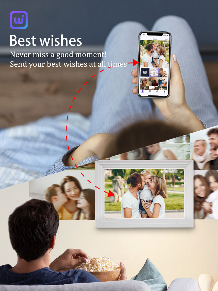10.1 بوصة واي فاي إطار الصورة  - مراجعة Digital Photo Frame Wifi وسعره