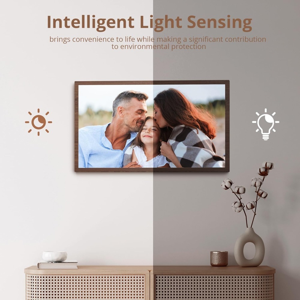 إطار صور رقمي كبير جديد من JHZ - مراجعة Digital Photo Frame Wifi وسعره
