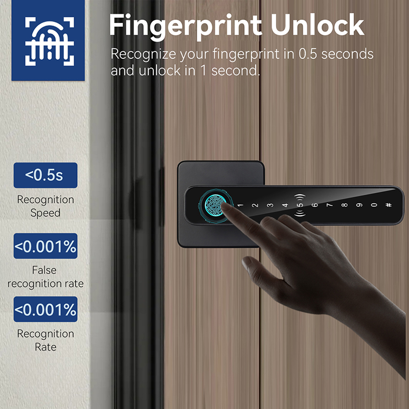 قفل باب ذكي رقمي XSDTS Tuya مع - مراجعة Unique Electronics Gadgets وسعره