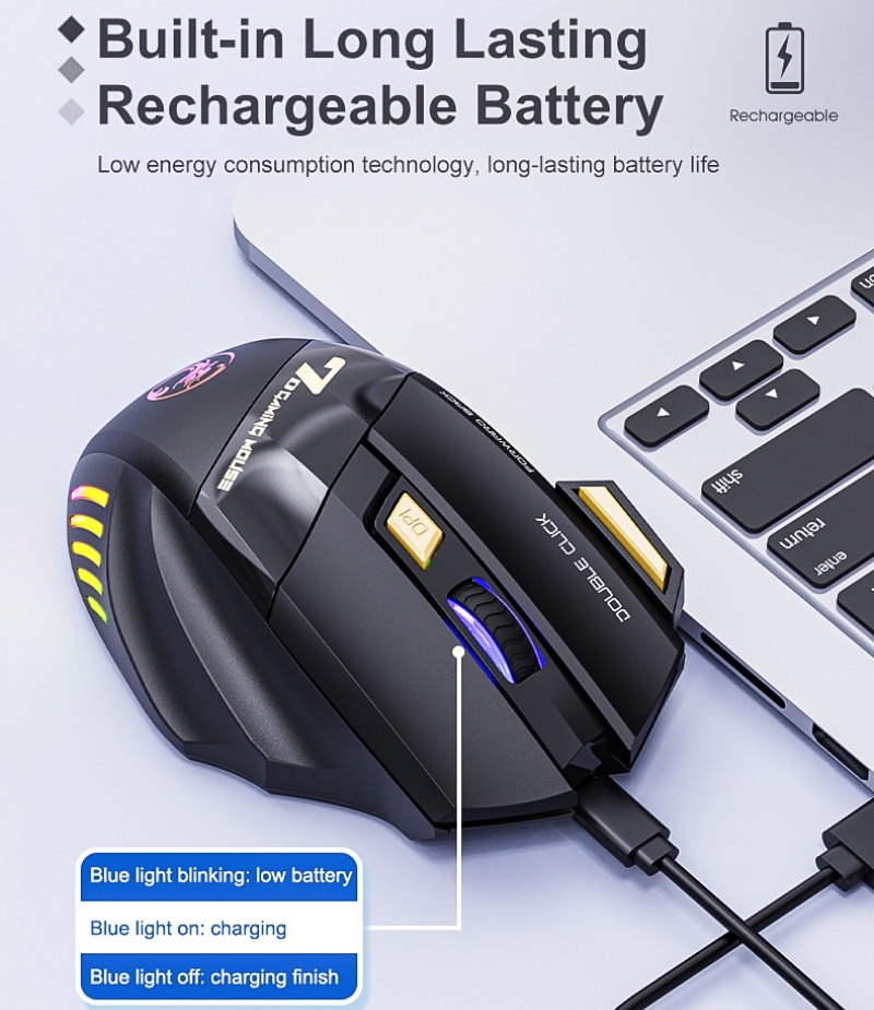 ماوس ألعاب لاسلكي 2.4G بلوتوث  - مراجعة Auto Mouse Mover وسعره