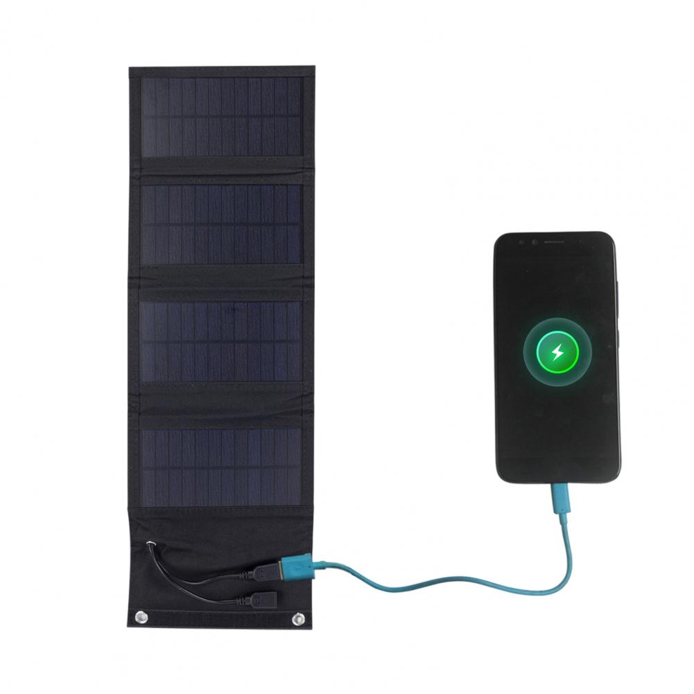 شاحن شمسي محمول قابل للطي بقوة - مراجعة Solar Powered Charger وسعره