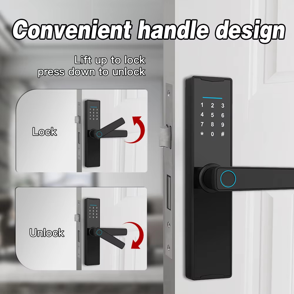 قفل باب ذكي متوافق مع تطبيق Tu - مراجعة Unique Electronics Gadgets وسعره