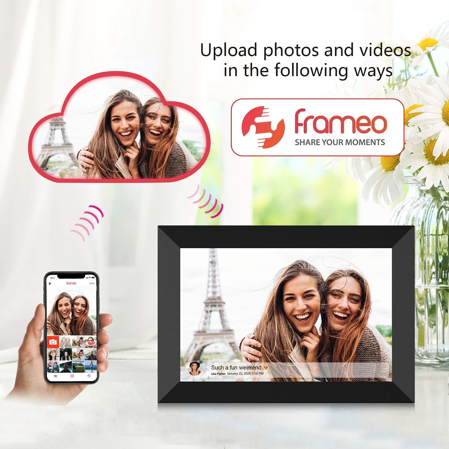 إطار صور رقمي ذكي بحجم 10.1 بو - مراجعة Digital Photo Frame Wifi وسعره