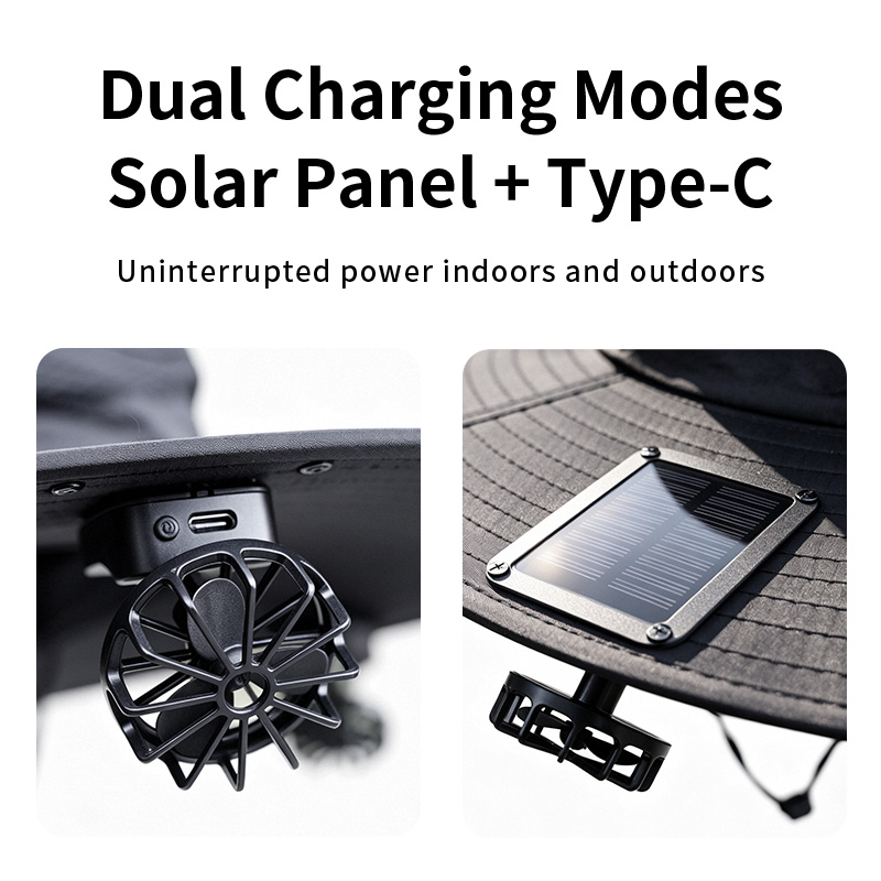 قبعة صيد من نيوسماي تعمل بالطا - مراجعة Solar Powered Charger وسعره
