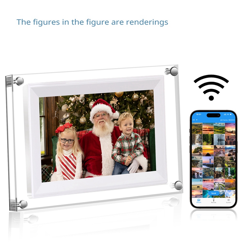 إطار صور رقمي جديد شفاف من الأ - مراجعة Digital Photo Frame Wifi وسعره