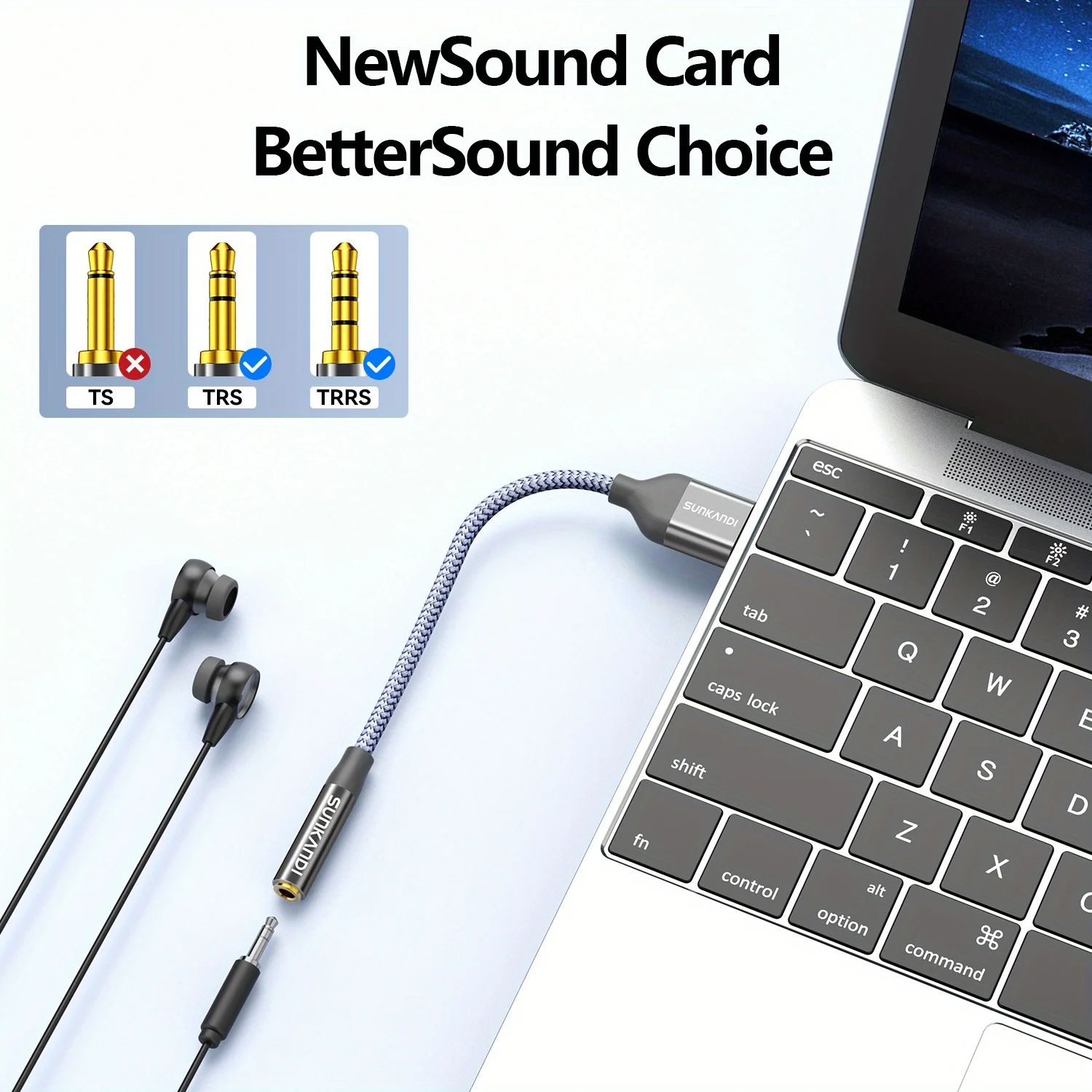 SUNKANDI USB إلى 3.5 ملم محول  - مراجعة Usb Sound Card External وسعره