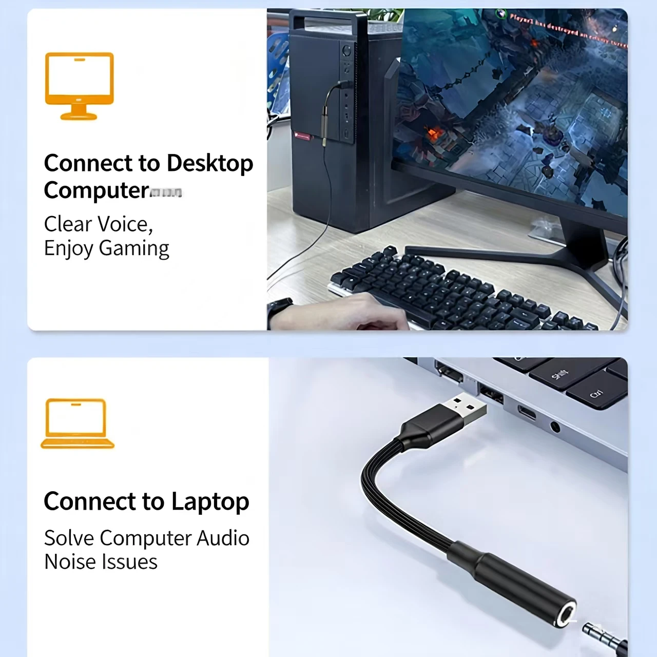 محول كابل صوتي USB إلى 3.5 ملم - مراجعة Usb Sound Card External وسعره