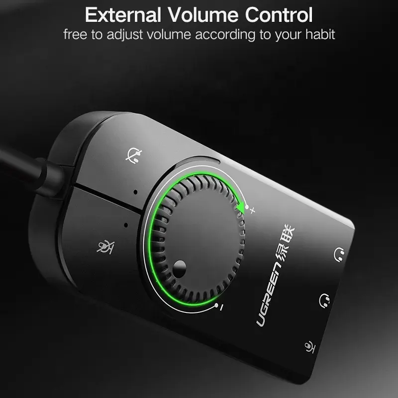 UGREEN USB كارت الصوت بطاقة ال - مراجعة Usb Sound Card External وسعره