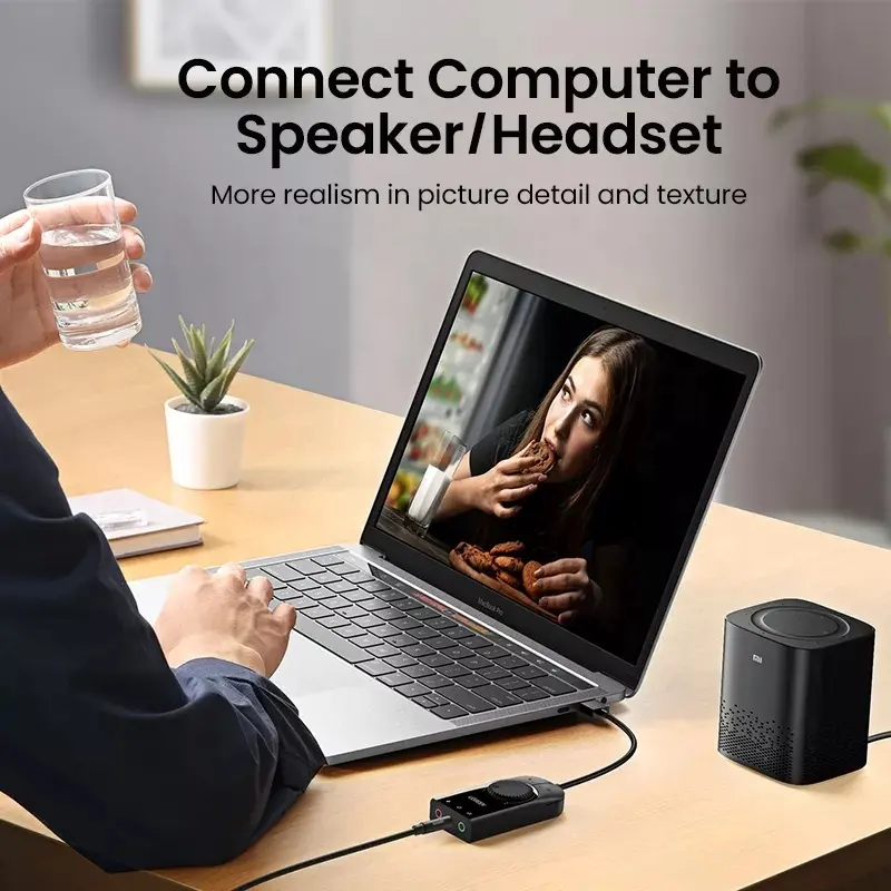 UGREEN USB كارت الصوت بطاقة ال - مراجعة Usb Sound Card External وسعره